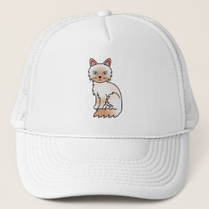 Red Point Birman / Ragdoll Niedlicher Cartoon Cat Truckerkappe