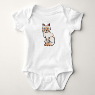 Red Point Tabby Birman / Ragdoll Cat Baby Strampler
