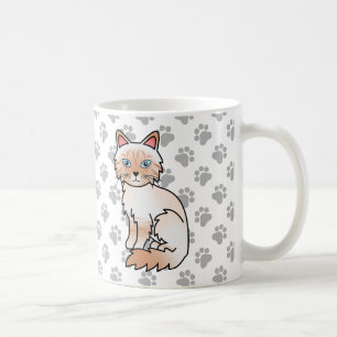 Red Point Tabby Birman / Ragdoll Niedlich Cat & Pa Kaffeetasse
