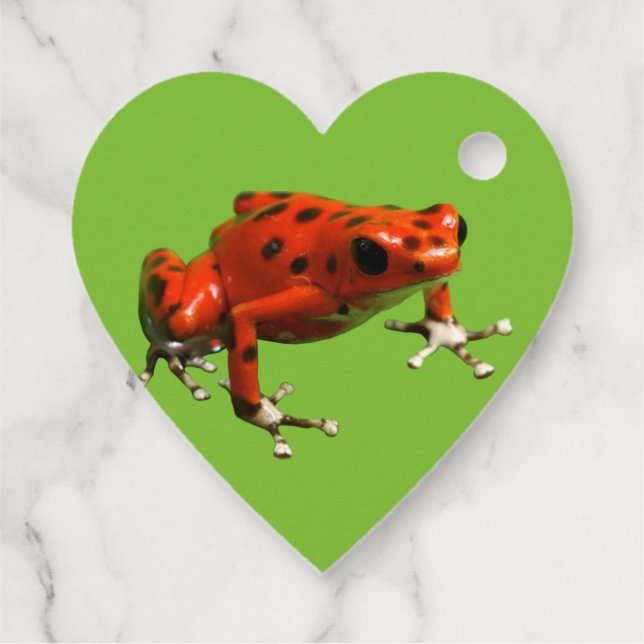 Red Poison Dart Frog Geschenkanhänger (Rückseite)