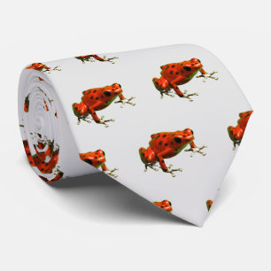 Red Poison Dart Frog Neck Tie Krawatte