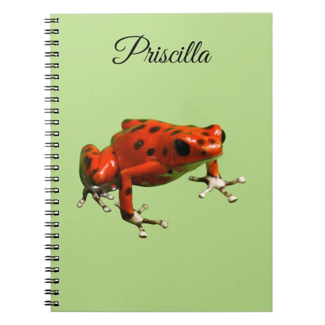 Red Poison Dart Frog Notizblock (Vorderseite)