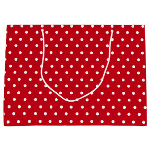 Red Polka Dot Große Geschenktüte