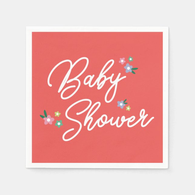 Red Polka Dot Ladybug Baby Girl Dusche Serviette (Vorderseite)