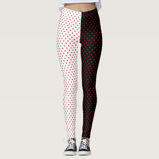 Red Polka Dot Leggings (Vorderseite)