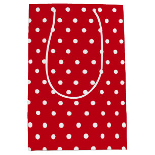 Red Polka Dot Mittlere Geschenktüte