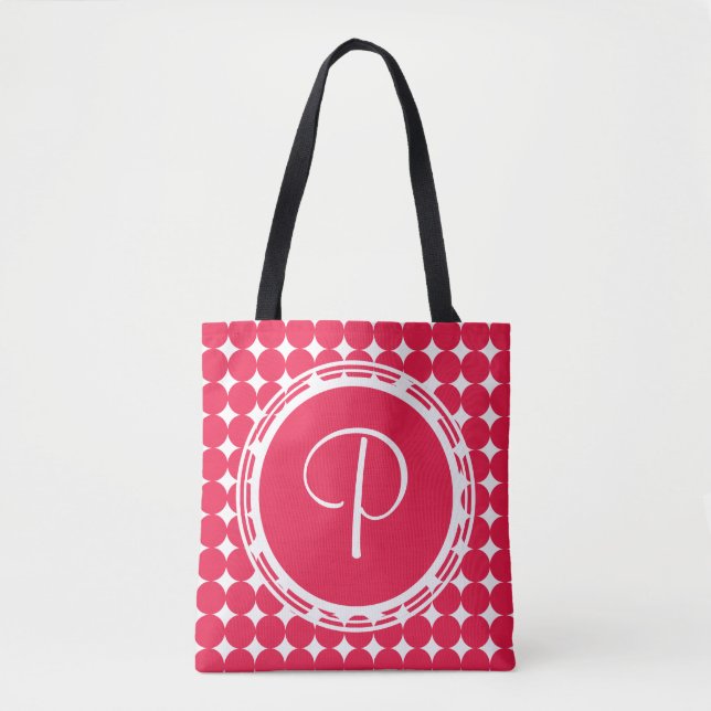 Red Polka Dot Monogram (Vorderseite)