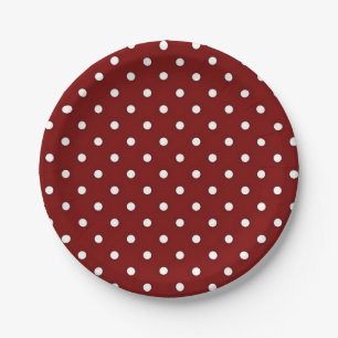 Red Polka Dot Pappteller