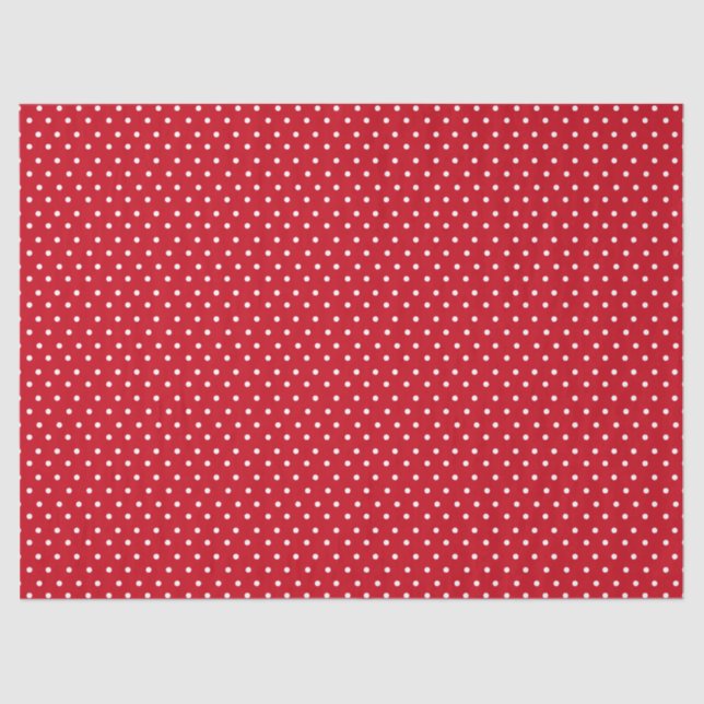 Red Polka Dot Seidenpapier (Vorderseite)