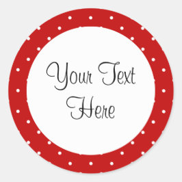Red Polka Dot Stickers