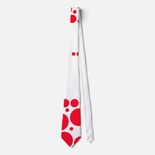 Red Polka Dots Musterdesign Krawatte