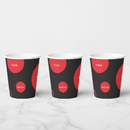 Red Polka Dots Paper Cup Pappbecher
