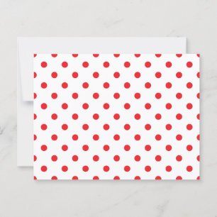 Red Polka Dots Postkarte