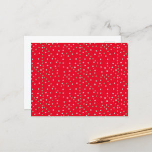Red Polka Dots Postkarte