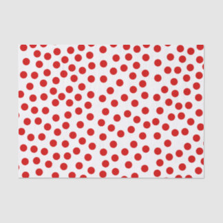 Red Polka Dots Seidenpapier