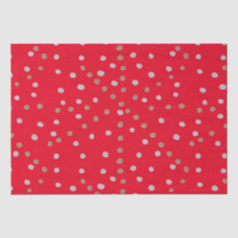Red Polka Dots Seidenpapier