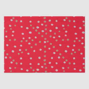 Red Polka Dots Seidenpapier