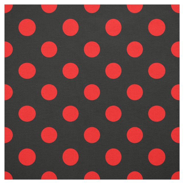 Red Polka Dots Stoff (Muster)