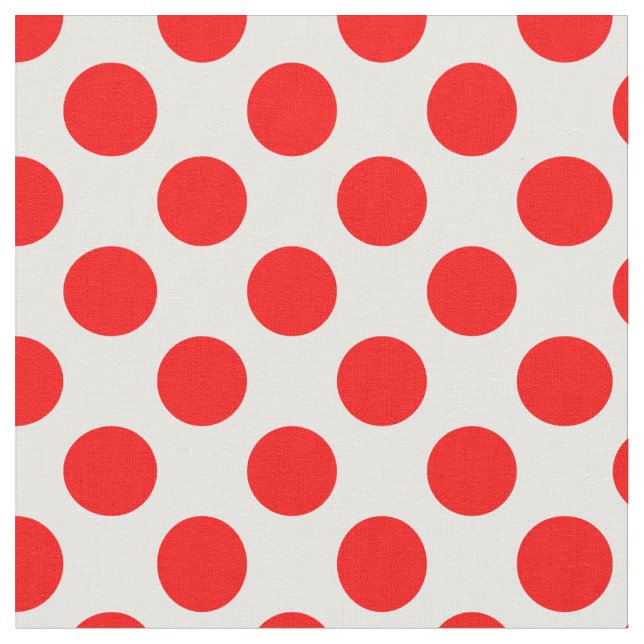 Red Polka Dots Stoff (Nahaufnahme)