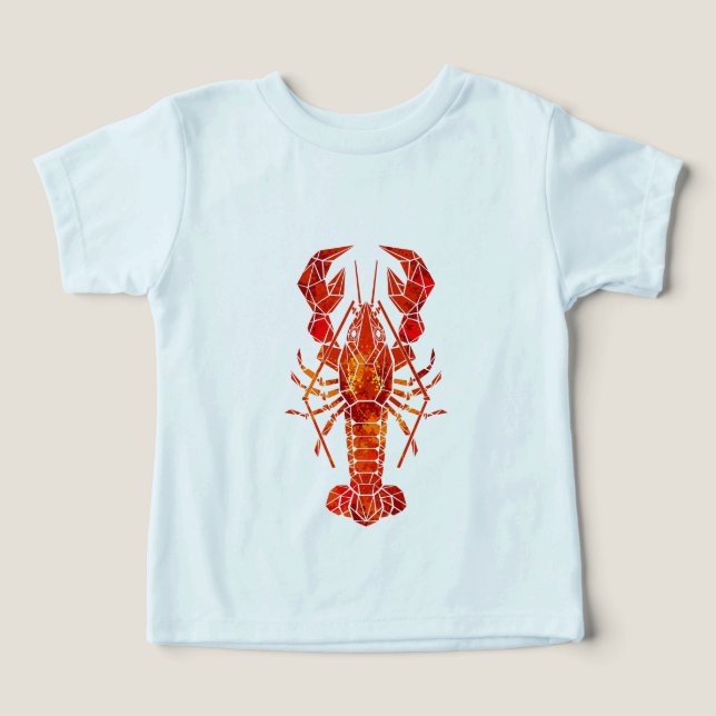 Red polygonal lobster (Design Vorderseite)