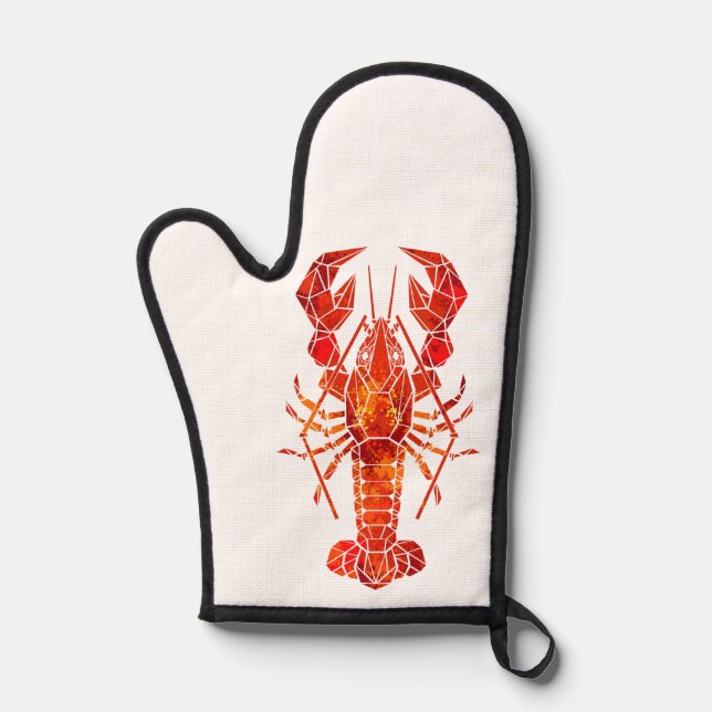 Red polygonal lobster ofenhandschuh (Vorderseite)