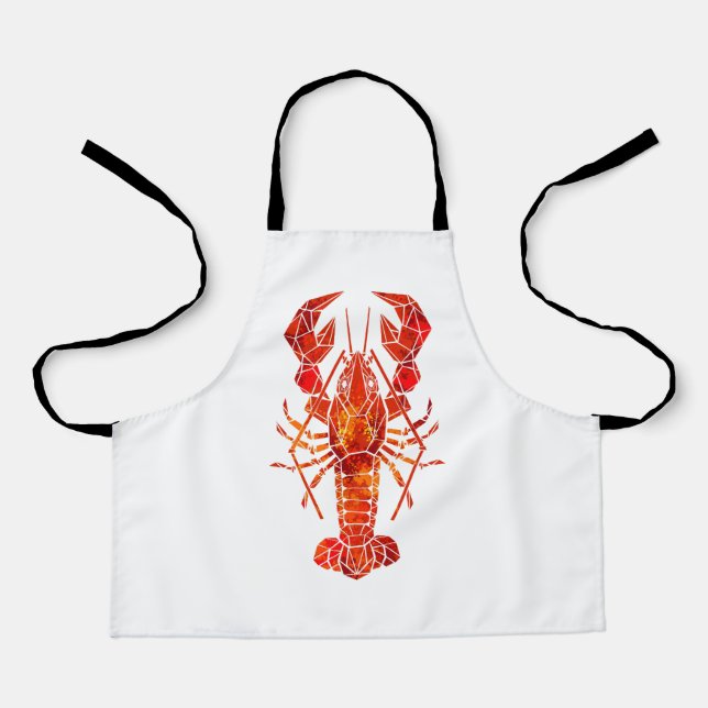 Red polygonal lobster schürze (Vorderseite)