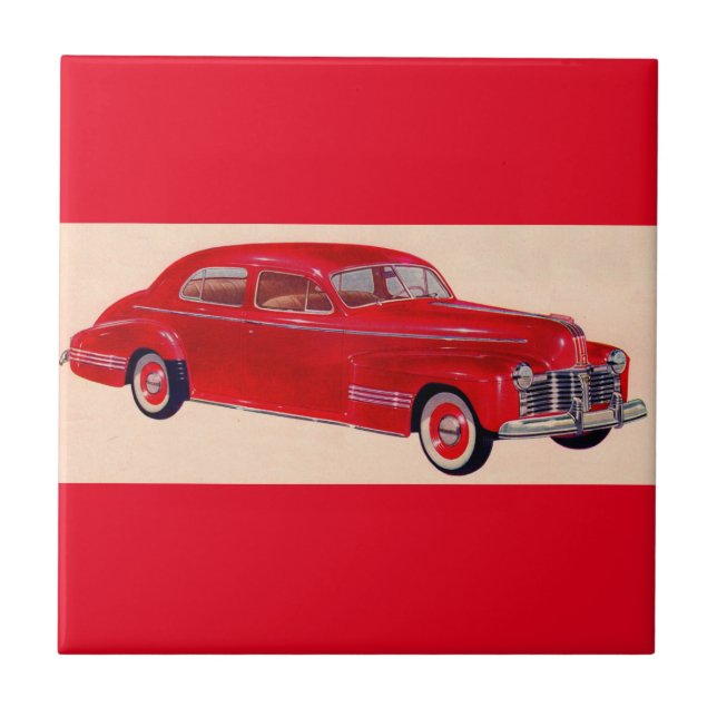 Red Pontiac Torpedo Fliese (Vorderseite)
