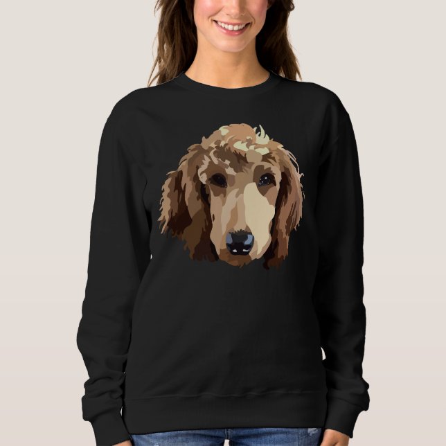 Red Poodle Sweatshirt (Vorderseite)