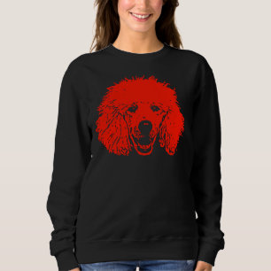 Red Poodle T- Sweatshirt