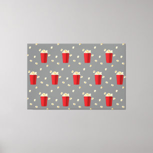 Red Popcorn Eckets Movie Snack Fernsehfilm Leinwanddruck