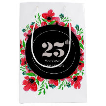 Red Poppies 25. Hochzeitstag