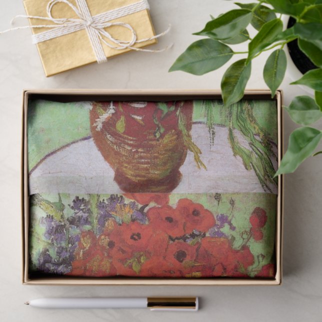 Red Poppies and Daisies by Vincent van Gogh Seidenpapier (Geschenk)