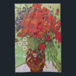 Red Poppies and Daisies von Vincent van Gogh Geschirrtuch<br><div class="desc">Still Life: Red Poppies and Daisies von Vincent van Gogh ist ein Vintager Kunst Post-Impressionismus noch Leben Blumenmalerei. Ein wunderschönes Bouquet mit Mohn-Blume und Blume aus weißem Mohn, die in einer dekorativen Vase frisch aus dem Garten stammen. Über den Künstler: Vincent Willem van Gogh (1853-1890) war einer der berühmtesten postimpressionistischen...</div>