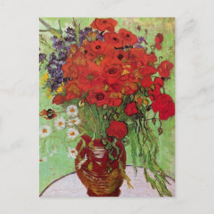 Red Poppies and Daisies von Vincent van Gogh Postkarte