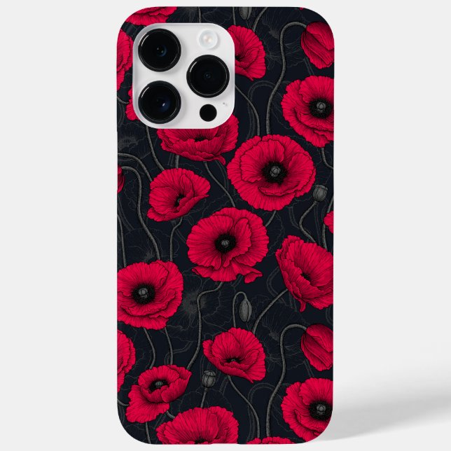Red Poppies Case-Mate iPhone Hülle (Rückseite)