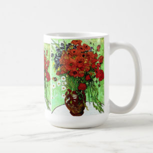 Red Poppies & Daisies Van Gogh Tasse