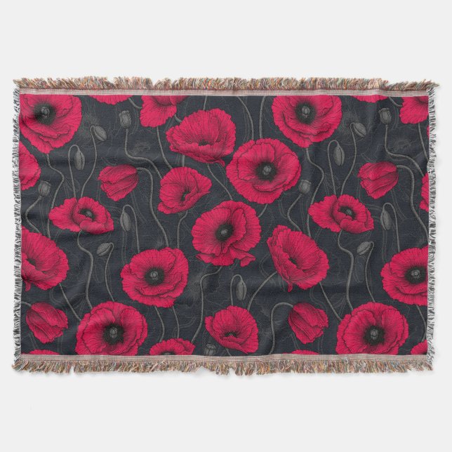 Red Poppies Decke (Vorderseite)