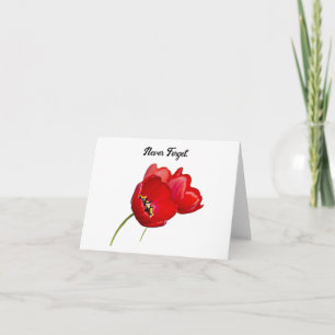 Red Poppies Gedenktag Vergessen Sie nie Kunst Karte