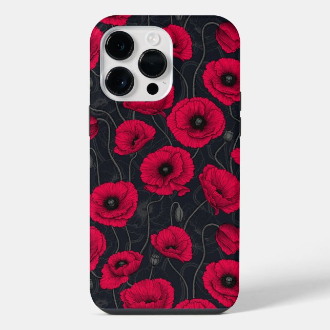 Red Poppies iPhone Hülle (Rückseite)