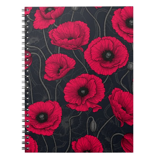 Red Poppies Notizblock (Vorderseite)