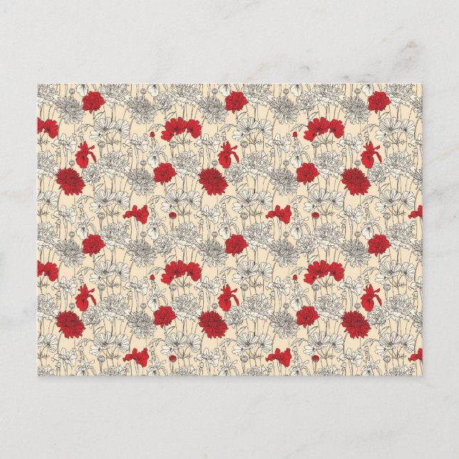 Red Poppies Postkarte (Vorderseite)