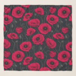 Red Poppies Schal<br><div class="desc">Mohnfarben,  handbemalt in Fotoshop,  nahtlos.</div>