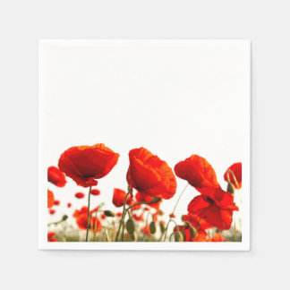 Red Poppies Serviette