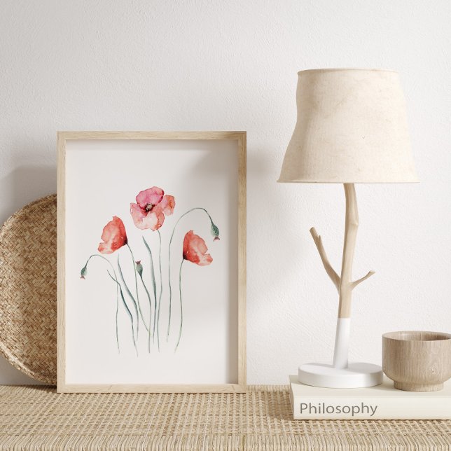 Red Poppies Watercolor Poster (Von Creator hochgeladen)