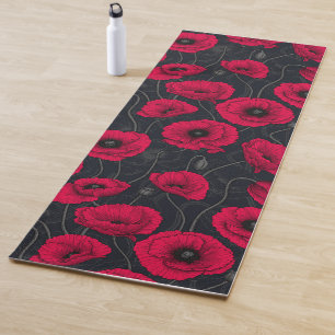 Red Poppies Yogamatte