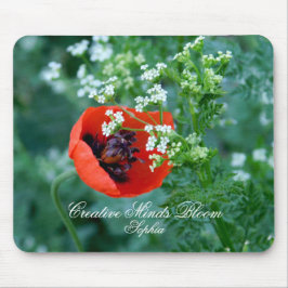 Red Poppy Art Personalized Mouse Pad Mousepad