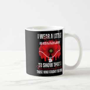 Red Poppy Blume Usa Memorial Day Kaffeetasse