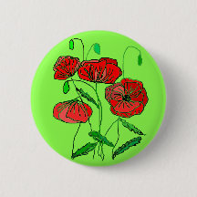 Red Poppy Button Green - Ihre Farben