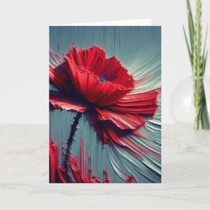 Red Poppy Denken Sie an Sie Karte