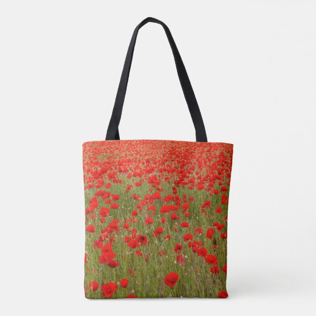 Red poppy field of flowers tie (Rückseite)